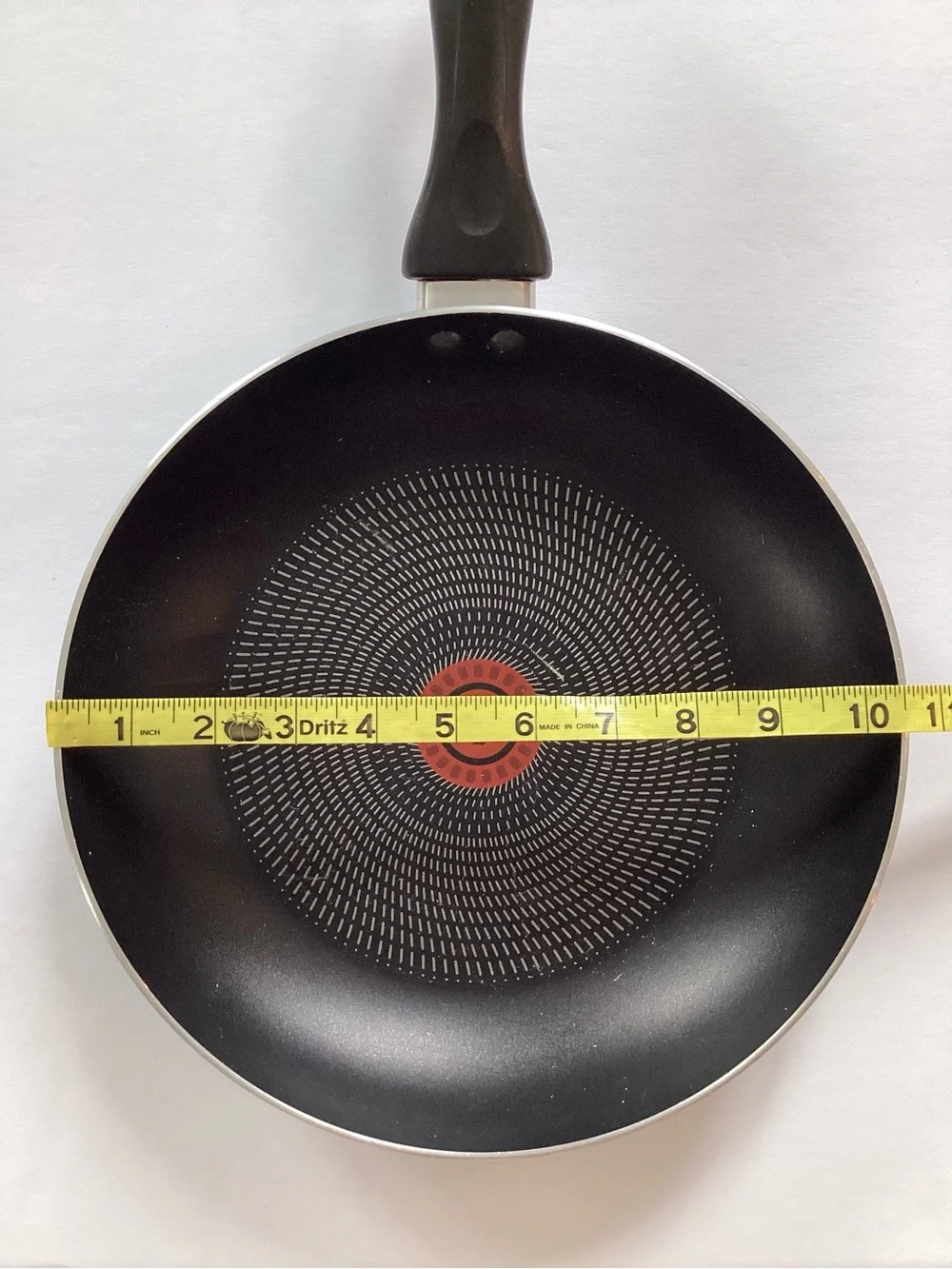 T-Fal Nonstick Black Frying Pan with Red Heat Indicator